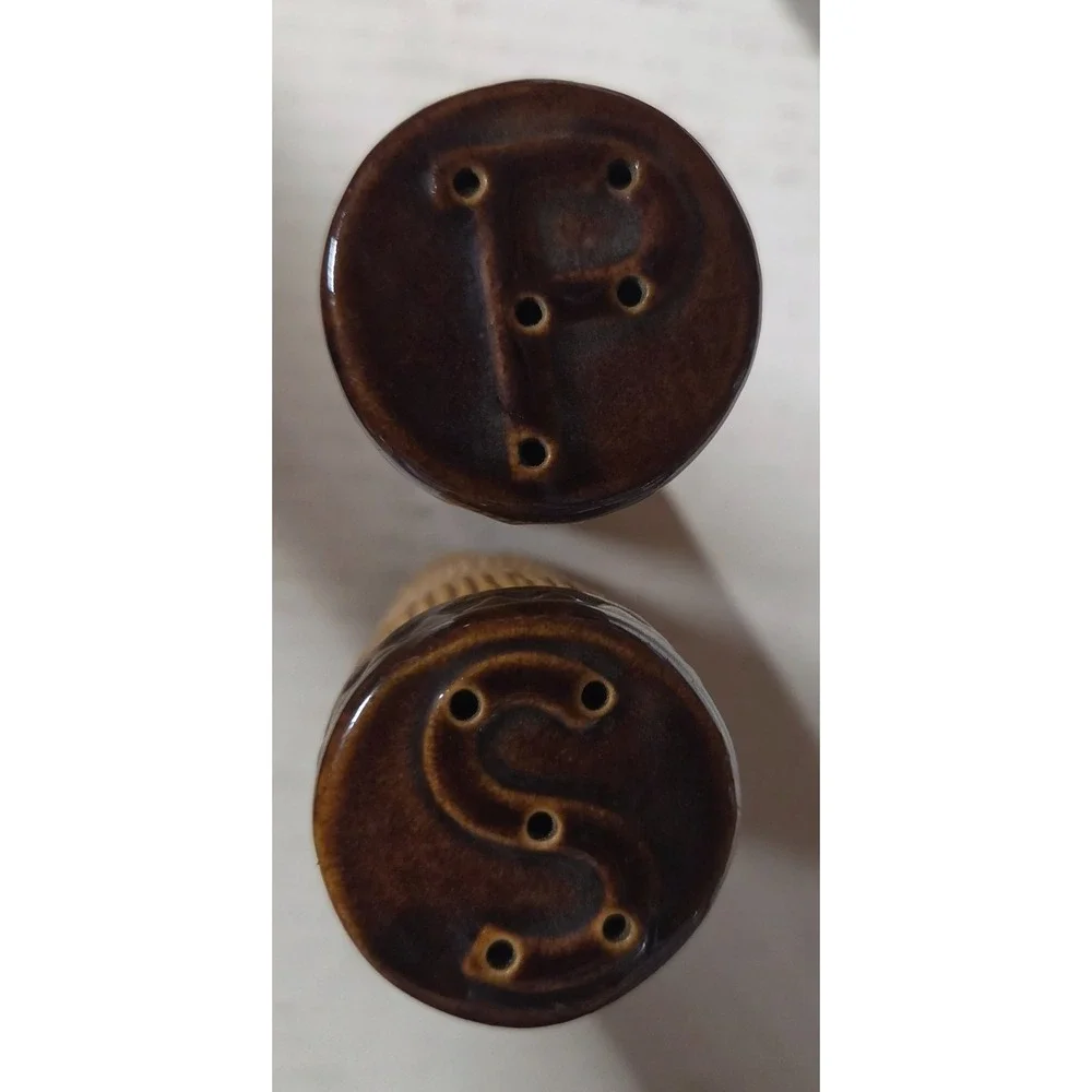 Vintage PMP Paul Marshall Products Tiki Salt & Pepper Shakers, 4 5/8